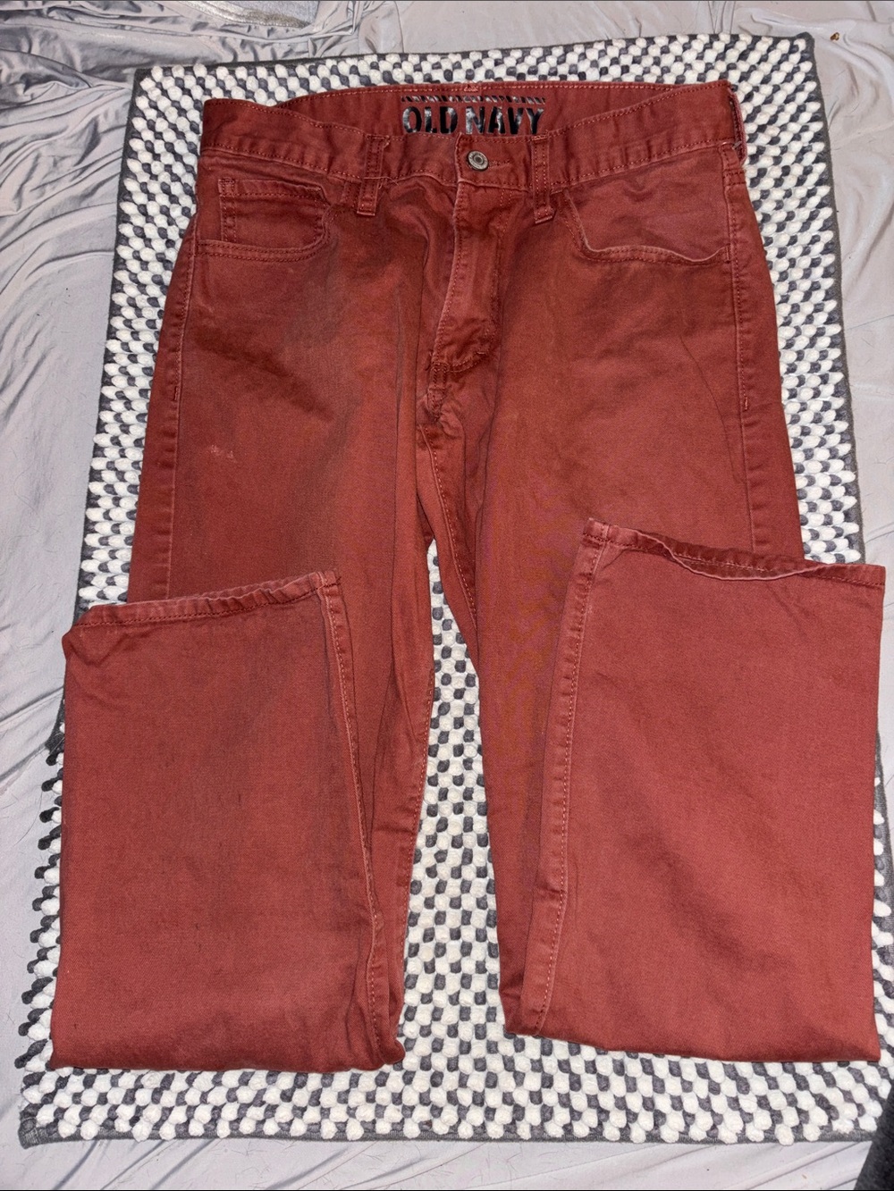 Old Navy brick colored Straight-Leg Jeans
size 30X30